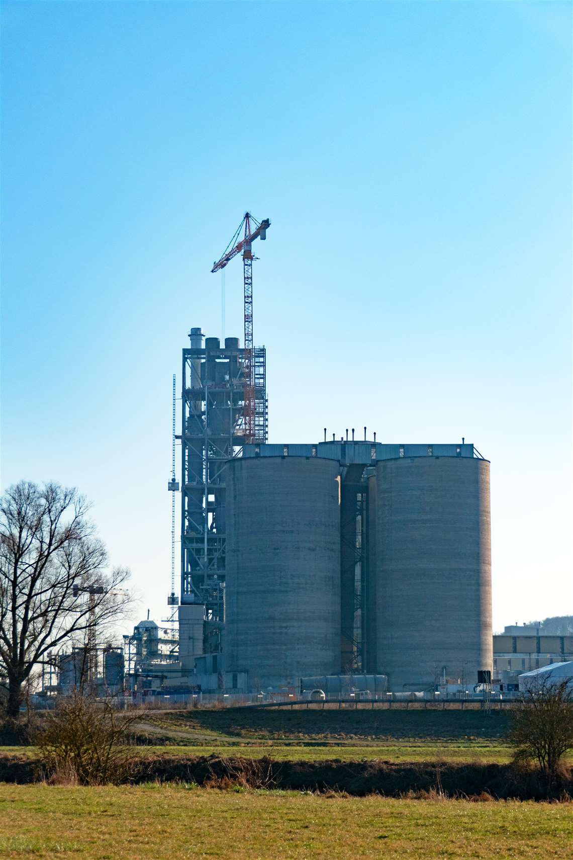 Märker Zement's new cement kiln under construction in Germany