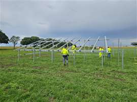 Construction is underway on the first of 50 Secursun solar parks in Germany