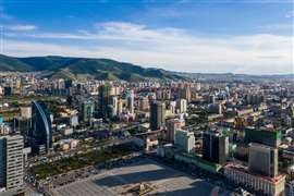 Aerial view of Ulaanbaatar