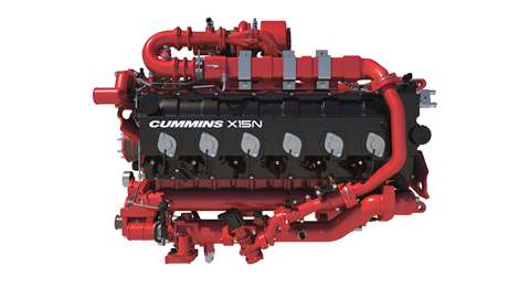 The new generation15 litre ‘agnostic’ engine from Cummins, capable of running  on diesel/bio-fuel, natural gas and hydrogen.