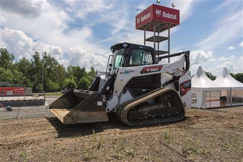 The all-electric Bobcat T7X compact track loader