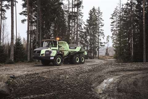 Volvo CE's articulated hauler