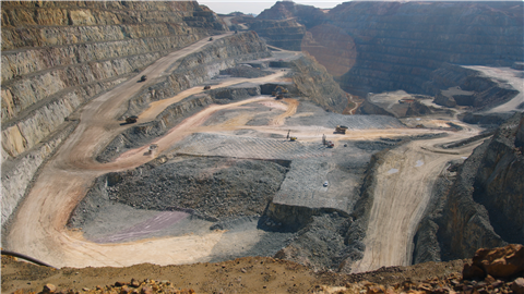 Minas de Riotinto mining site in Spain 